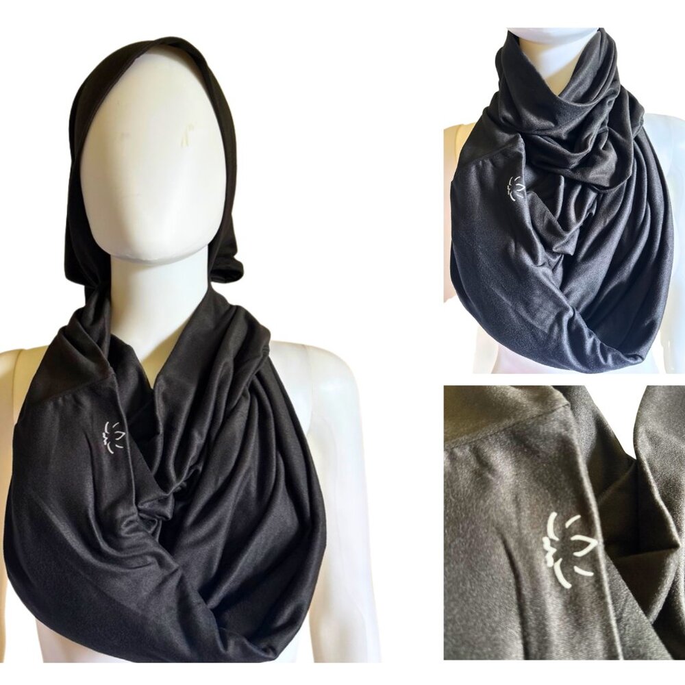 Beyond Yoga Pocket Infinity Scarf One Size NWT – Soft Black Modal Blend Wrap